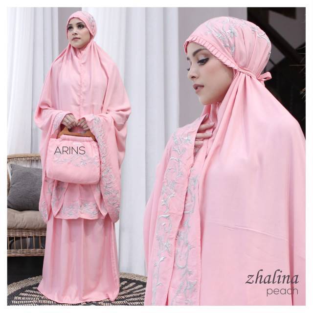 MUKENA DEWASA BORDIR / BORDIR ARAB / MUKENA BORDIR JUMBO PREMIUM