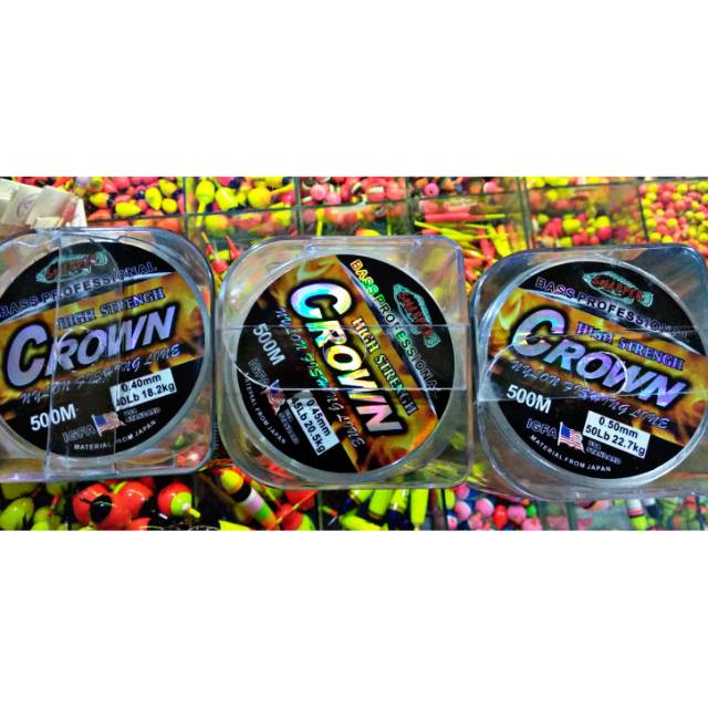 SENAR CROWN LINE SANPPER IGFA USA STANDART PANJANG 500M DAN 100M MATERIAL FROM JAPAN SIZE 0.20 0.23 0.25 0.28 0.30 0.33 0.35 0.37 0.40 0.45 0.50 0.55 0.60