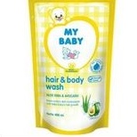 My Baby Hair n Body Wash Refill 400ml - My Baby Sabun Shampo Bayi 400ml 2in1 Kemasan Isi Ulang Pouch - My Baby Sabun Shampo Bayi 200ml Botol