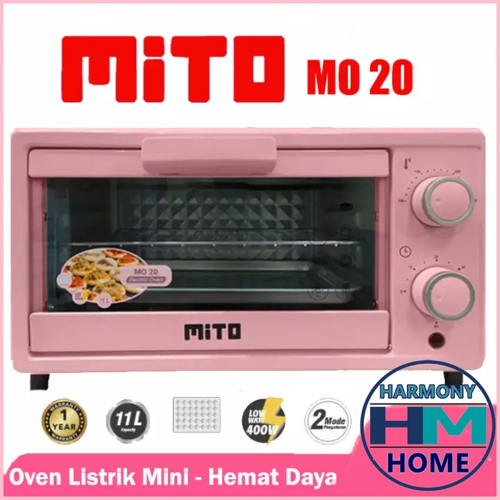 MITO Oven Listrik Oven Kue Mini 11 Liter MITO MO 20 Hemat Daya Berkualitas Murah Promo