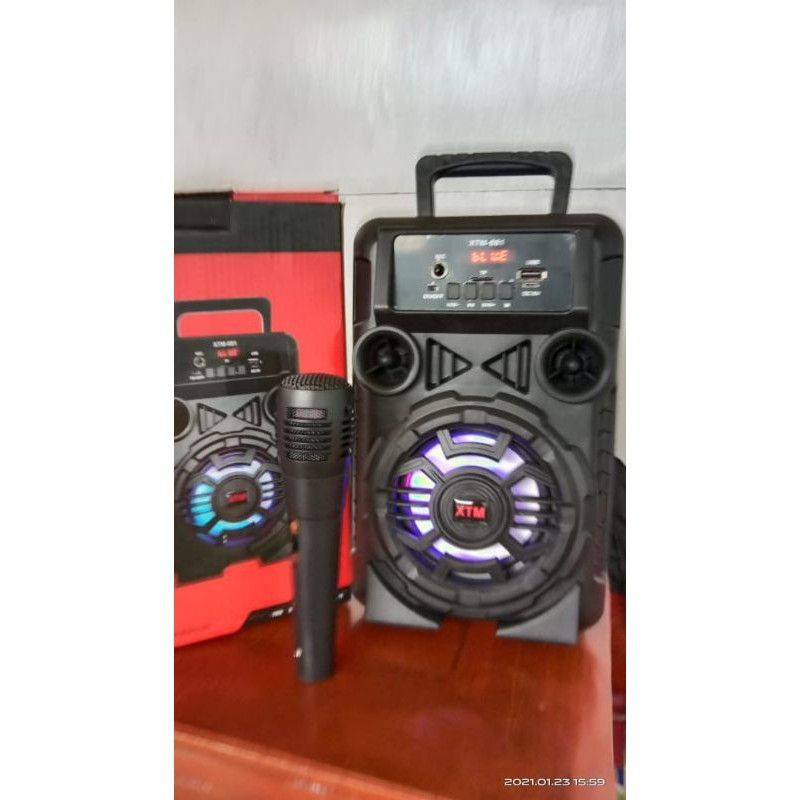 SPEAKER BLEUTOOTH XTM-881 FREE MIC Extra BASS TERMURAH