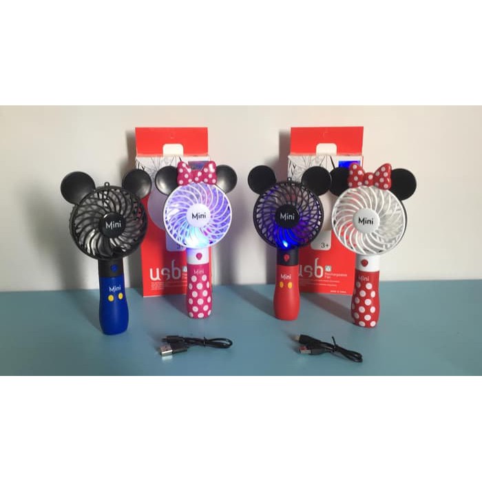 KIPAS GAGANG MICKEY MINNIE LED LAMPU