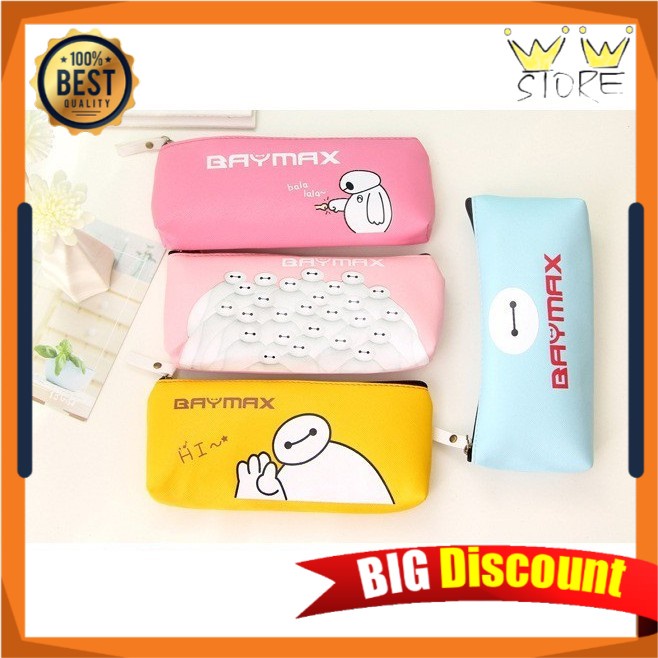 

D55 COLORFUL BAYMAX TEMPAT KOTAK PENSIL TAS PENYIMPANAN MAKE UP KOSMETIK KOREA MURAH PENCIL CASE