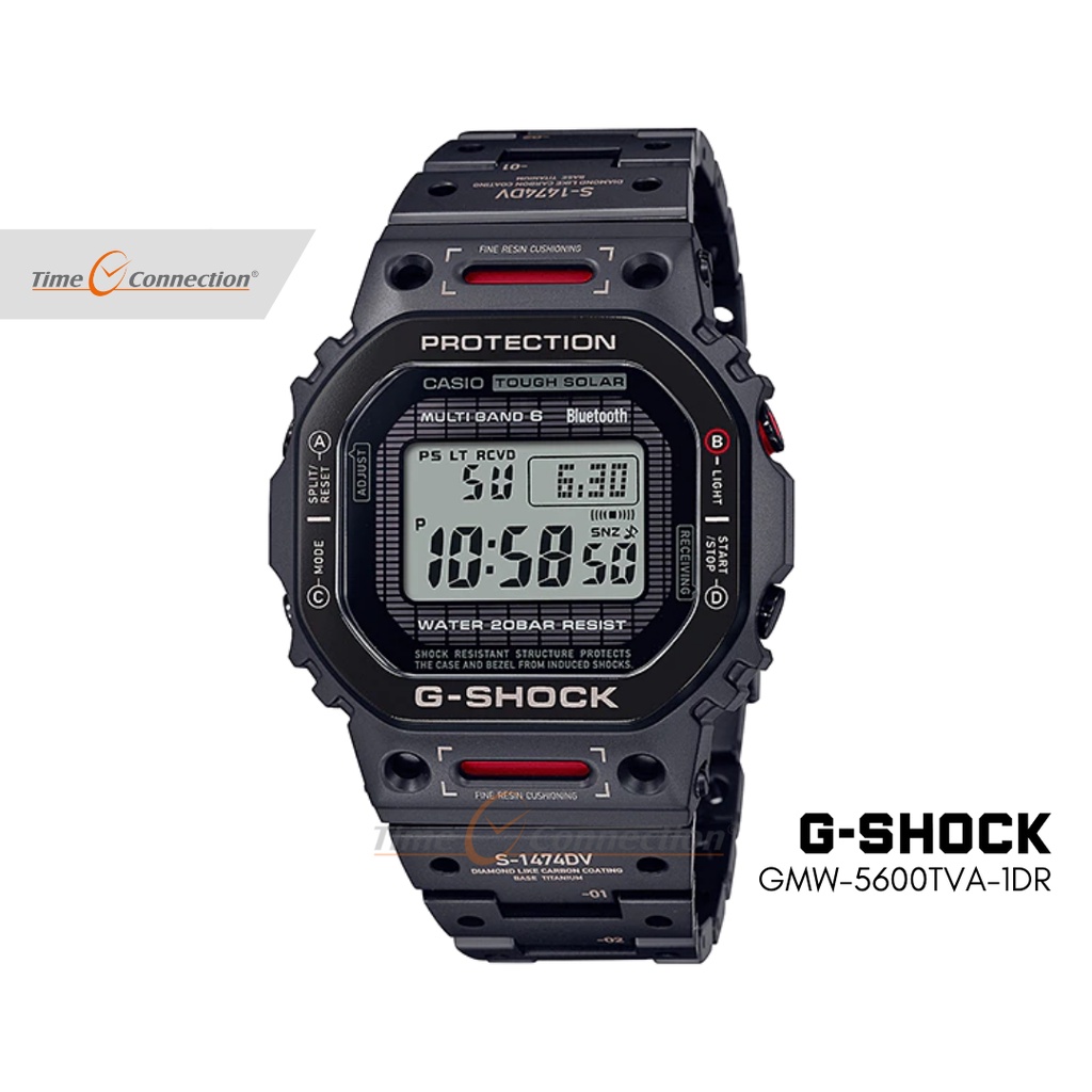 Casio G-SHOCK GMW-B5000TVA-1 Titanium Virtual Armour Original / Jam Tangan Pria Digital / GSHOCK G SHOCK GMW B5000TVA B5000 TVA 1 Hitam