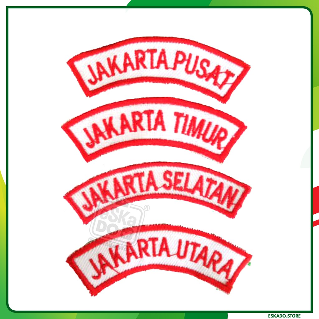 Bet / Badge Pramuka Tanda Lokasi KWARCAB Jakarta Full Bordir