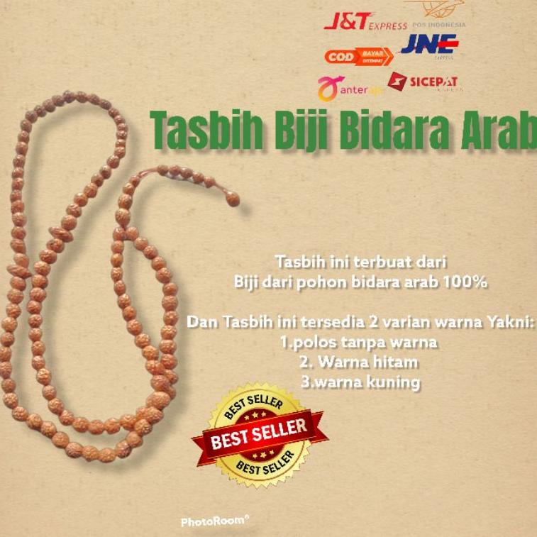 [KODE PRODUK 7I8QM46] Tasbih Biji Bidara Arab 99 Biji