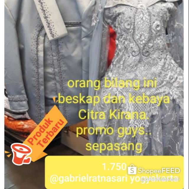 Set jas rizky + dress chiki terbaru