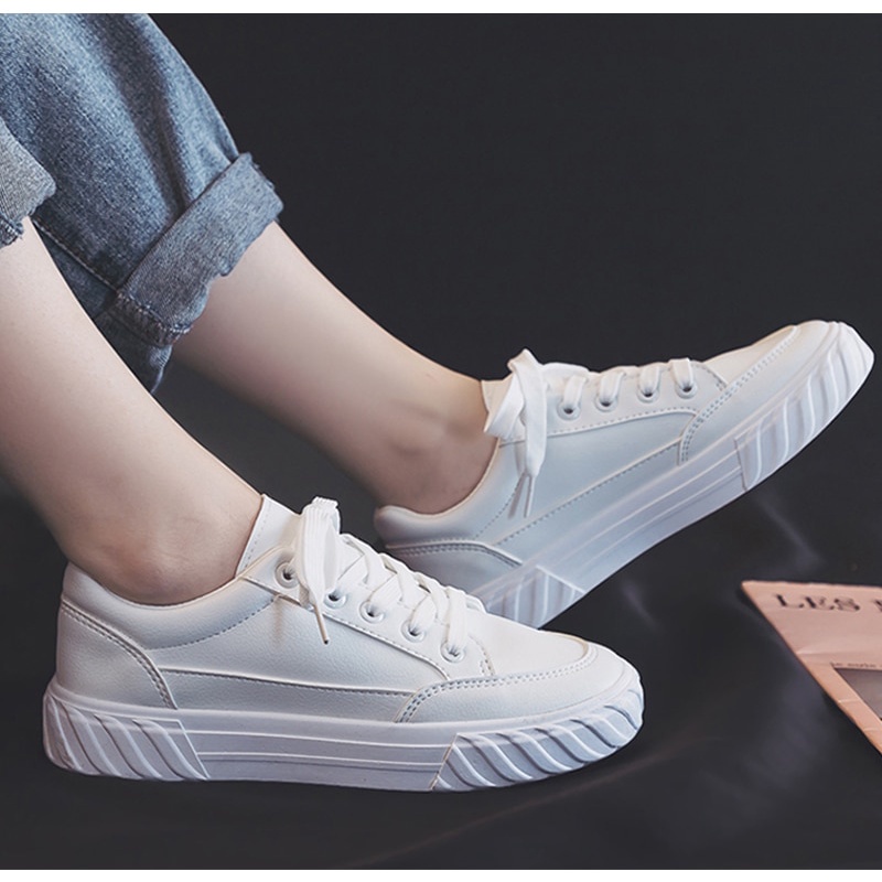 SEPATU SNEKAERS WANITA SANTAI SEPATU SNEAKER CEWEK ACIER LE:STAR 97 SEPATU CEWE KEKINIAN FASHION KOREAN SEPATU  CEWE KASUAL TERMURAH-3