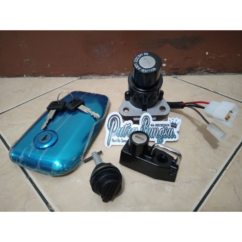 KUNCI KONTAK SET ASSY RXKING NEW LENGKAP 1 KUNCI 4 LUBANG