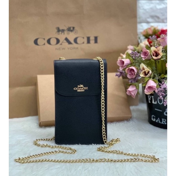 COACH NORTH SOUTH PHONE CASE CROSSBODY BAG - 1