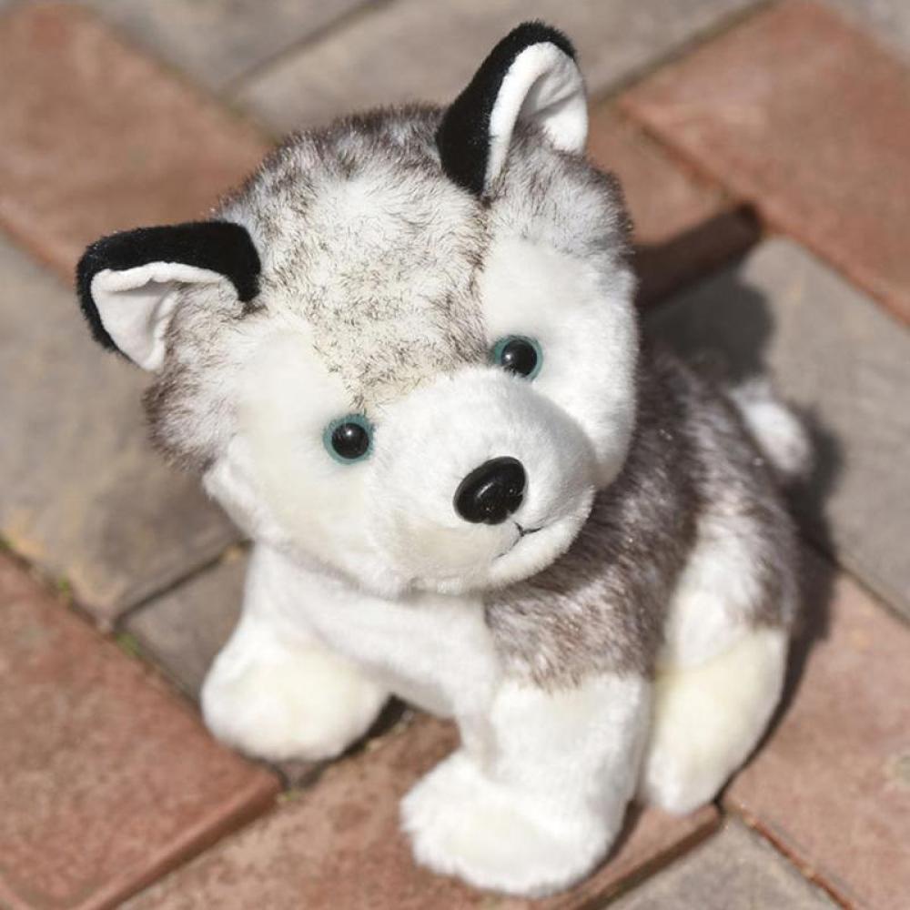 Timekey Mainan Boneka Stuffed Plush Anjing Husky Lucu 20cm Untuk Hadiah Anak C7V8