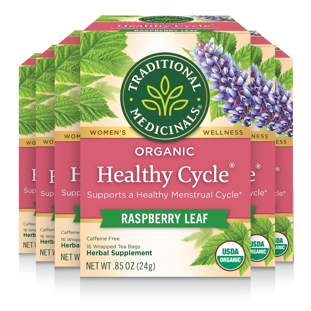 

Traditional Medicinals Organic Healthy Cycle Raspberry Leaf 16 x 1.5 Gram