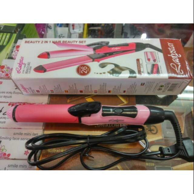 CATOK RAMBUT LADYSTAR 2IN1 LURUS DAN KERITING CURLY/ CATOKAN LADYSTAR MURAH