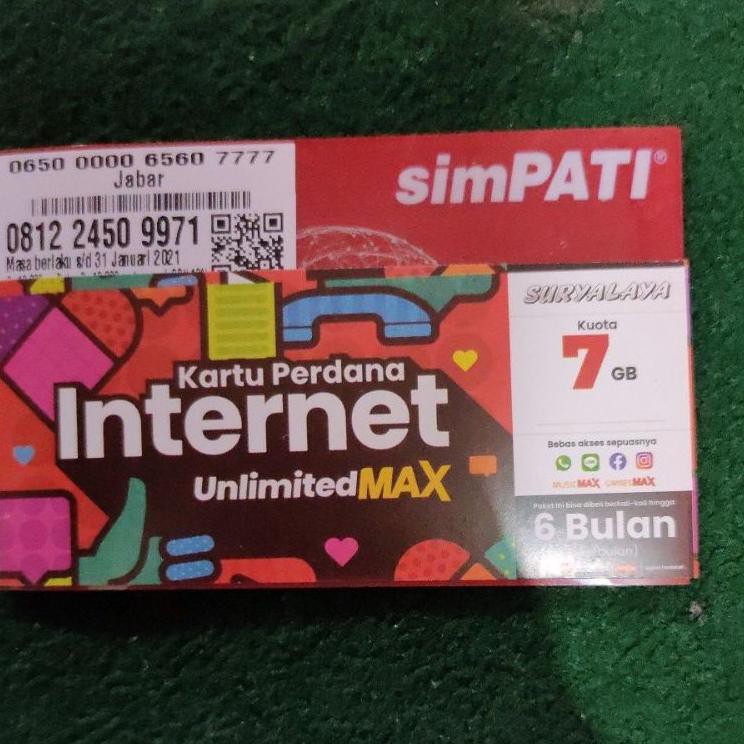 (TERBARU) [EXP. 15 AGUSTUS 2021] TELKOMSEL UNLIMITED MAX 7GB