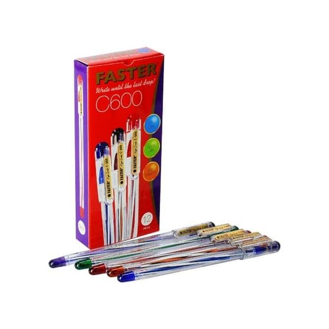 

_^_^_^] PEN PULPEN FASTER C600 0.7 MM BALLPOINT MURAH