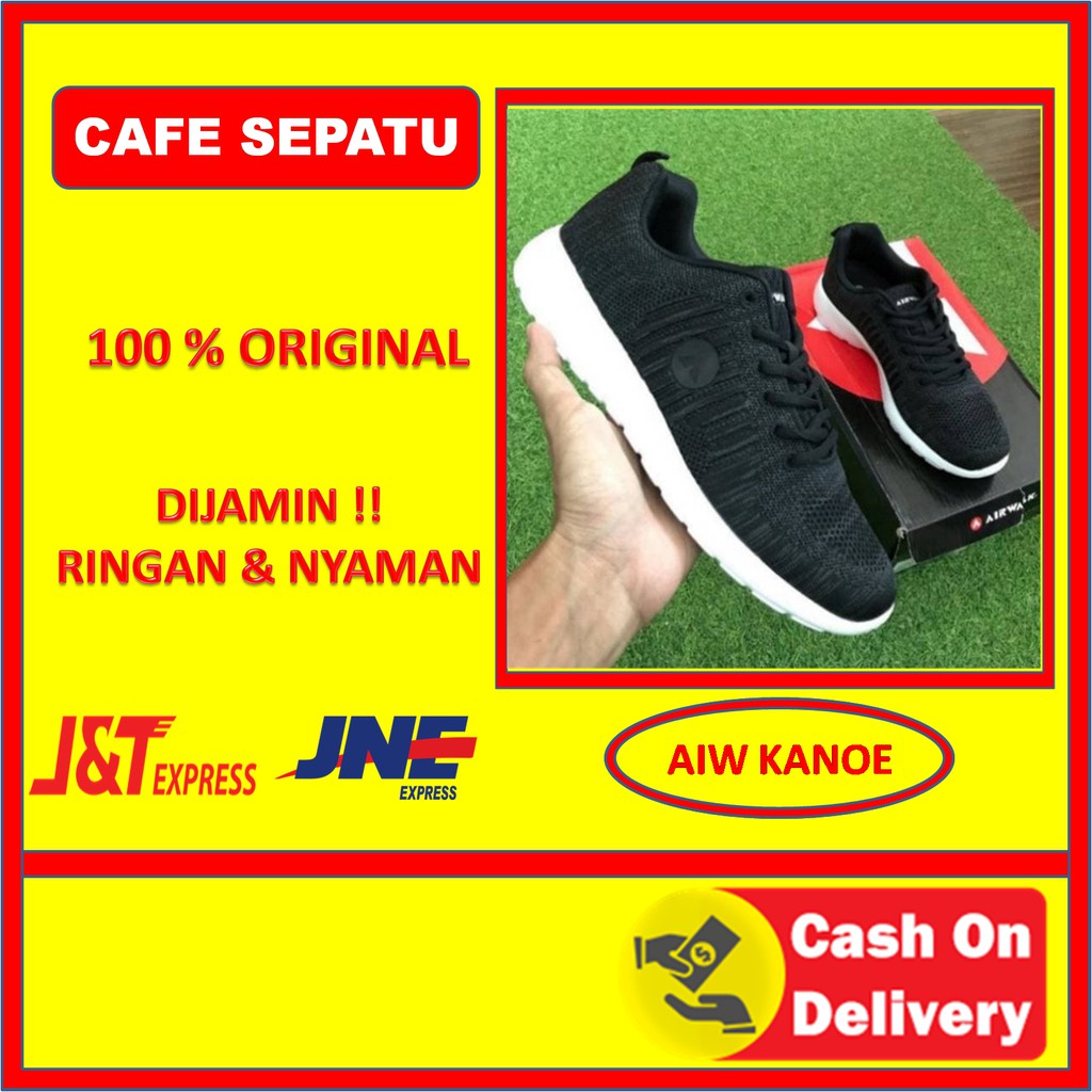  AIRWALK  kanoe HITAM  AIRWALK  SEPATU  SEPATU  PRIA 