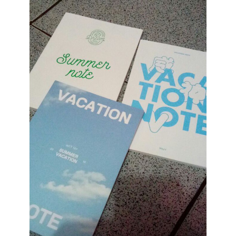 Summer vacation nct dream, vacation note nct 127 wayv 2019