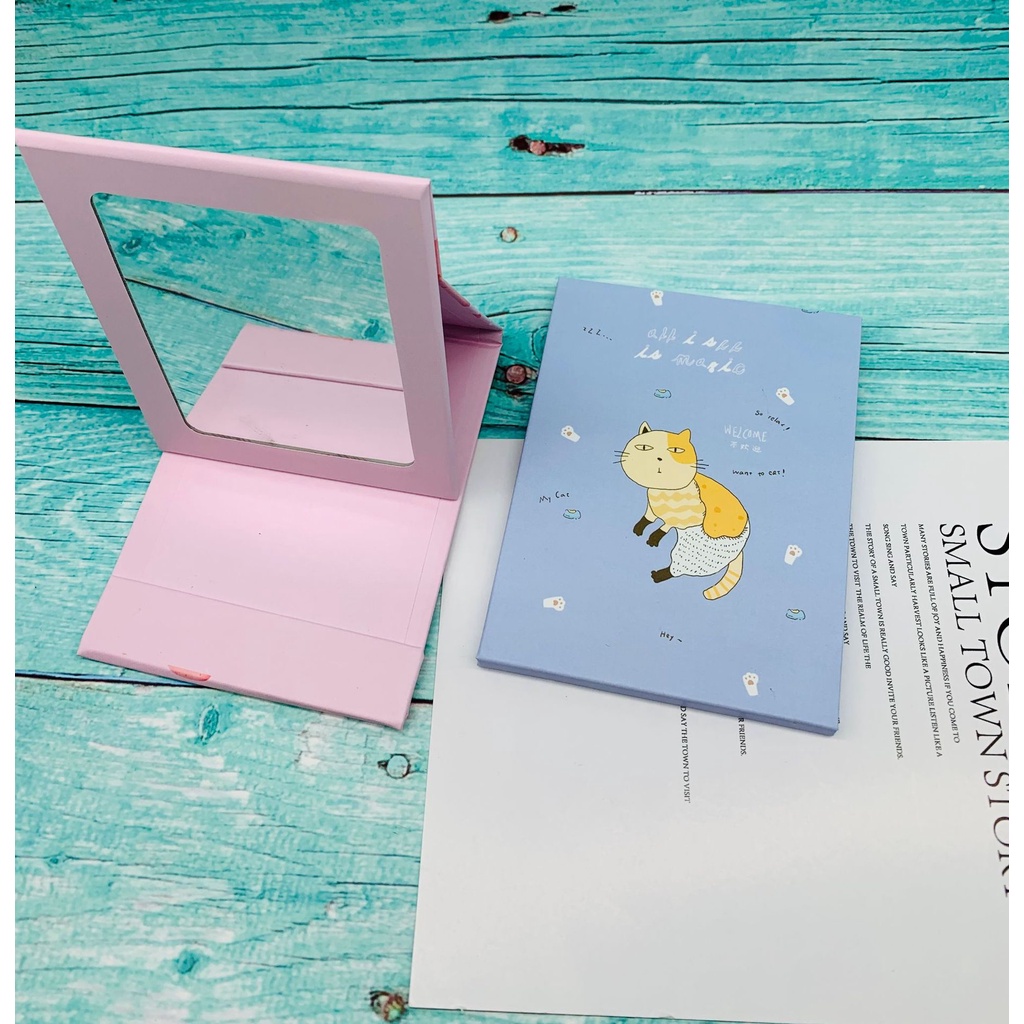 KACA RIAS CERMIN LIPAT PORTABLE KPOP 13CM - 15CM - 18CM / KACA ALBUM CERMIN RIAS / KACA BUKU RIAS / CERMIN RIAS-3