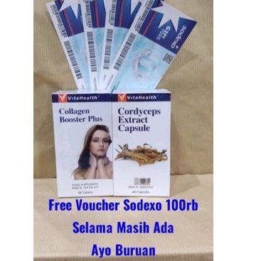 Paket Suplemen Collagen dgn Cordyceps (Free Voucher Sodexo 100rb)