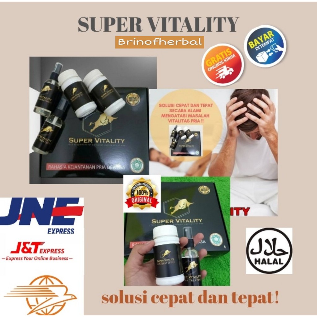 Super Vitality | Obat Pria | Perkasa | Kuat dan Tahan Lama | Pembesar Mr.P | Perpanjang Mr.P