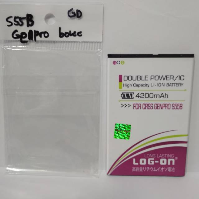 Baterai Evercoss S55B Bokeh Battery Evercoss Genpro Bokeh