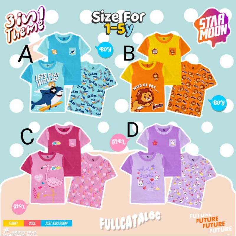 KAOS ANAK 3IN1 STARMOON