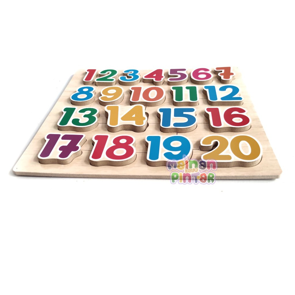 Puzzle Kayu Chunky 3D / Puzzle Timbul / Pembelajaran Hijaiyah Alphabet Angka Buah Dan Sayur Bisa COD