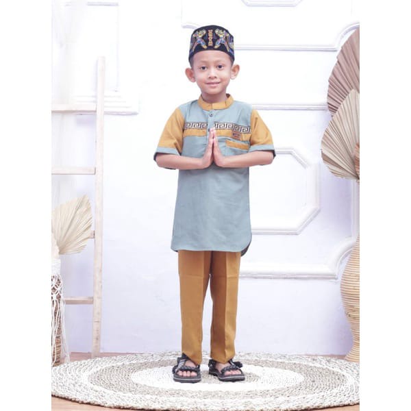 Baju Setelan Muslim Anak laki laki 1-12 tahun Baju Koko Anak laki laki Terbaru Terlaris