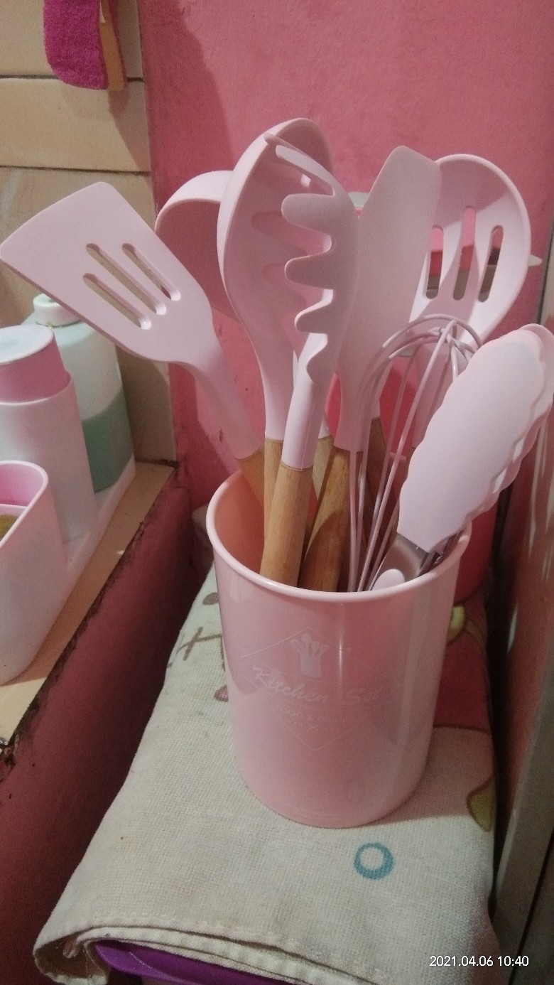 Full Soatula Set  (9pcs )+tempat Kaleng Penyimpanan