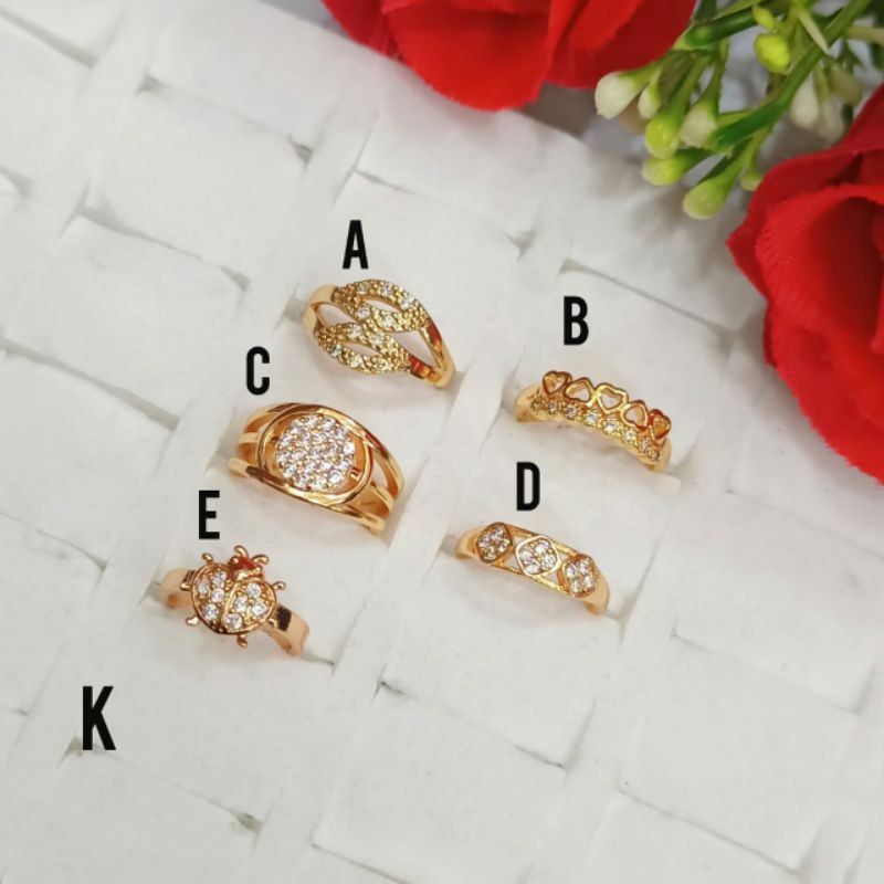 Fourfashion Cincin Anak Motif Permata Kekinian PD112