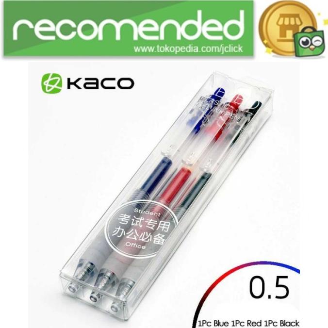 

Murah Laris Kaco Keybo Pena Gel Transparent 0.5Mm 3Pcs K1003 (Black - Multi Warna