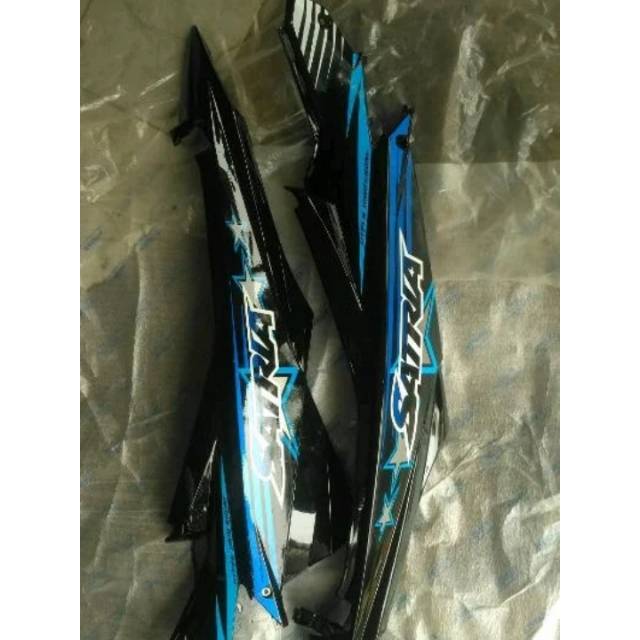 Bodi Dan Striping Suzuki Satria FU Facelift Warna Hitam