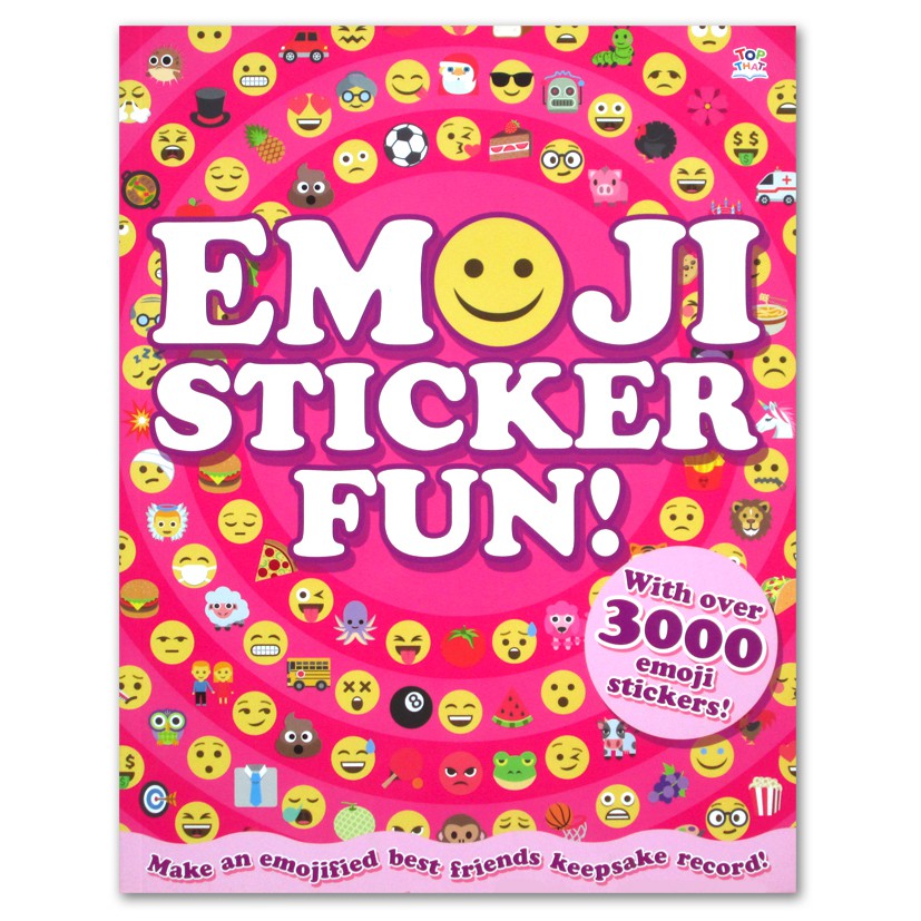 

BUKU IMPORT EMOJI STICKER FUN 3000 STICKERS 16 PAGES