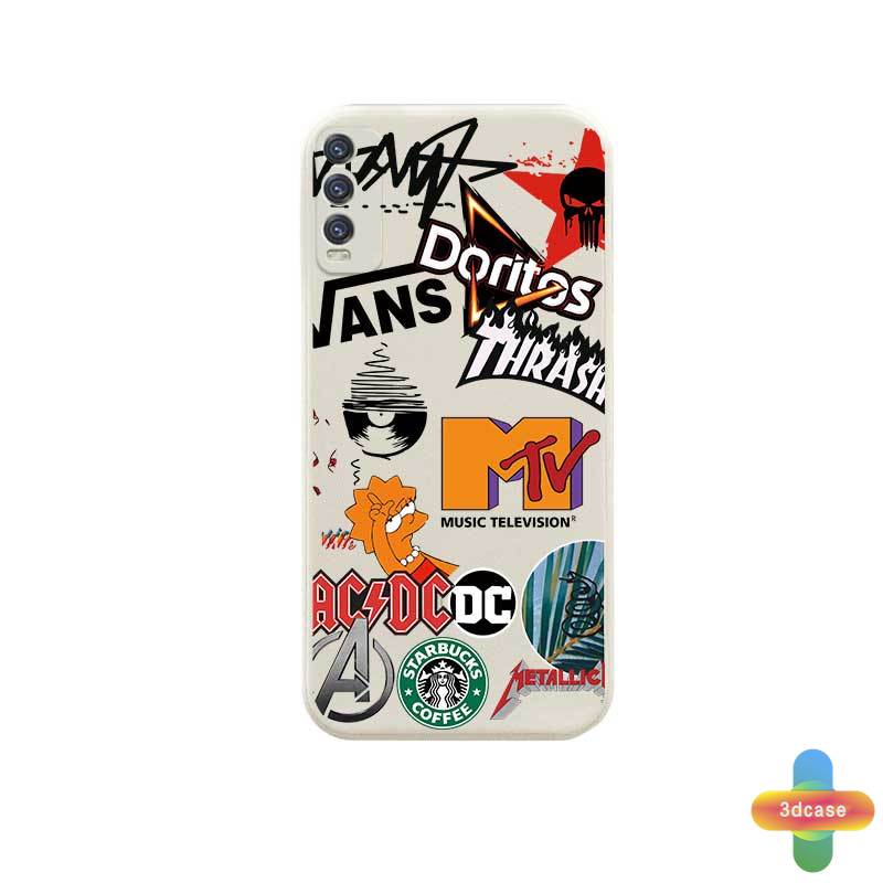 Case VIVO Y20 Y12S Y12 Y91C Y21 2021 Y30 Y16 Y21S Y20S Y12i Y91 Y30i Y93 Y95 Y15S Y15A Y10 Y21T Y15 Y17 Y53 Y50 Y53S Y51 2020 Y51A Y33S Y1S Y11 Y31 Y20i Y91i Y90 Anime Super cute Graffiti Soft Case