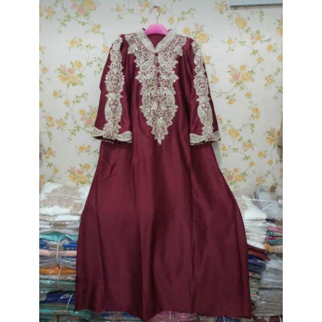 Kaftan busui / kaftan modern / kaftan terbaru / kaftan lebaran / kaftan satin / kaftan mewah /