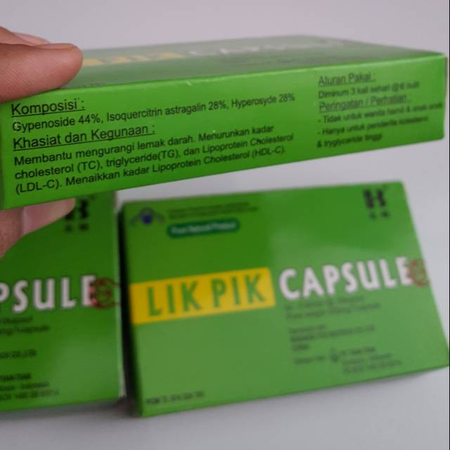 Obat Penurun Kolesterol Ldl Dan Triglitserida Aman Tanpa Efek Samping Likpik Capsule Shopee Indonesia
