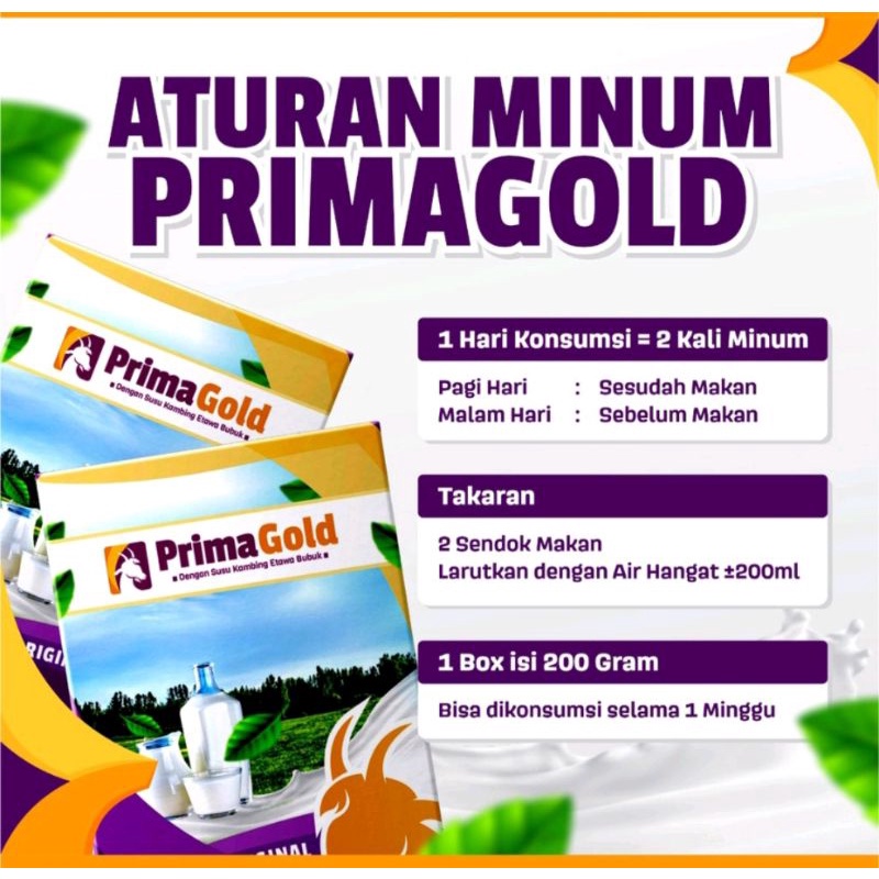 Prima gold susu kambing etawa original 200gr