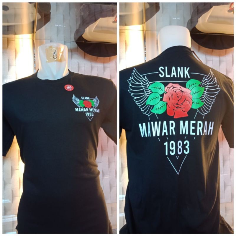 Kaos Slank Mawar Merah / Kaos Distro Slank Mawar Merah / Kaos Distro / Kaos Slank / Kaos Bagus /Kaos