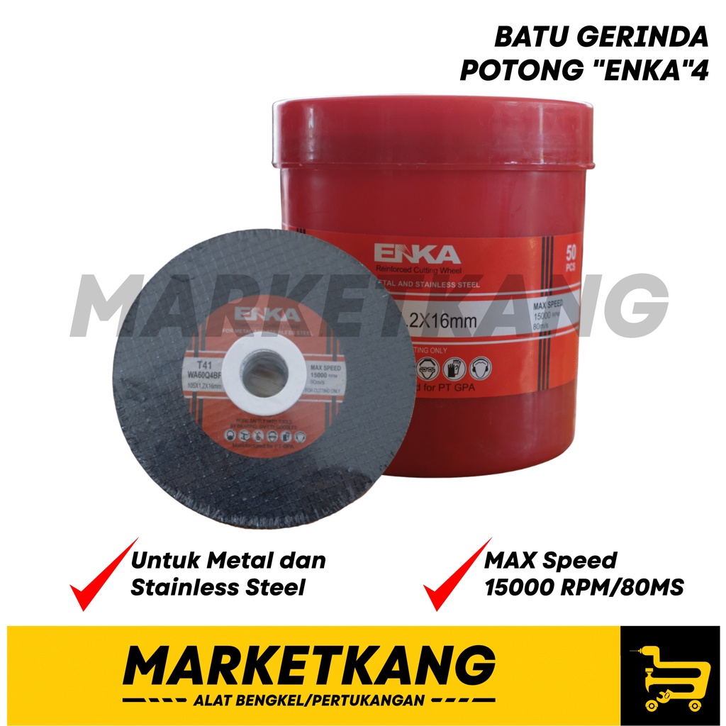 BATU GRINDA POTONG "ENKA" 4" SATUAN