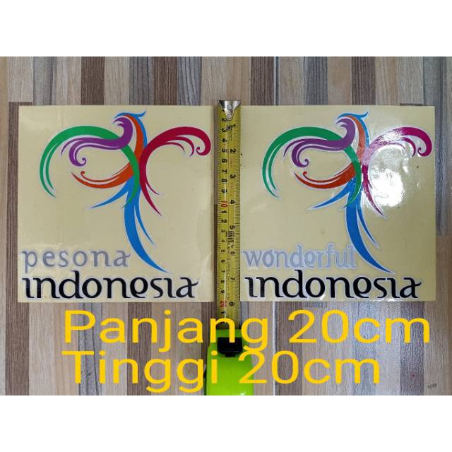 

Stiker cutting pesona dan wonderful indonesia