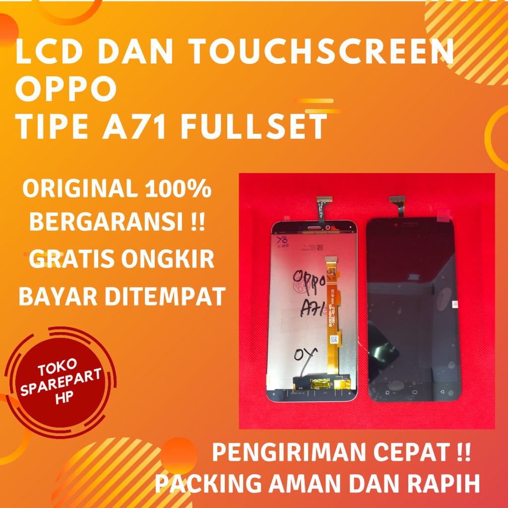 Layar Lcd Full set Hp OPPO A71 Ori Lcd dan Touchscreen Oppo A71 Original Fullset