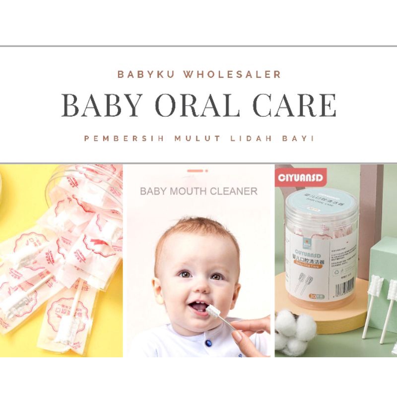 Sikat stik kasa pembersih mulut lidah gusi bayi / Baby oral cleaner care / Kasa pembersih lidah bayi