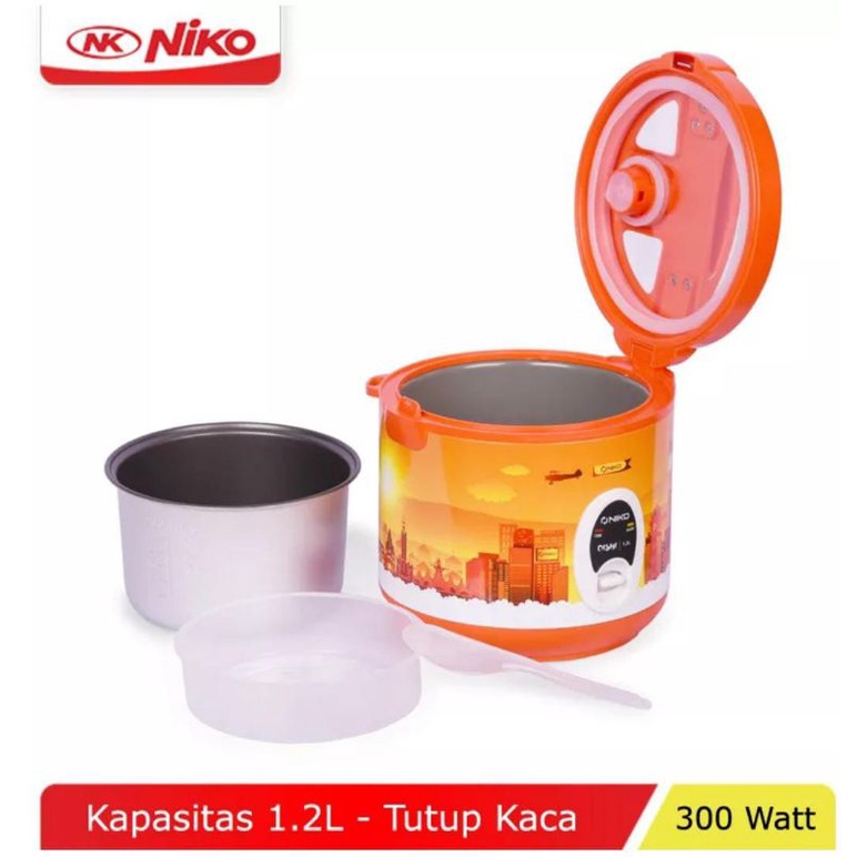 NIKO Rice Cooker 1.2 Liter - NK - RC12 / RICE COOKER NIKO 1.8 LITER MAGICCOM NIKO OISHI LANDARK AMAZON BATIK RANDOM