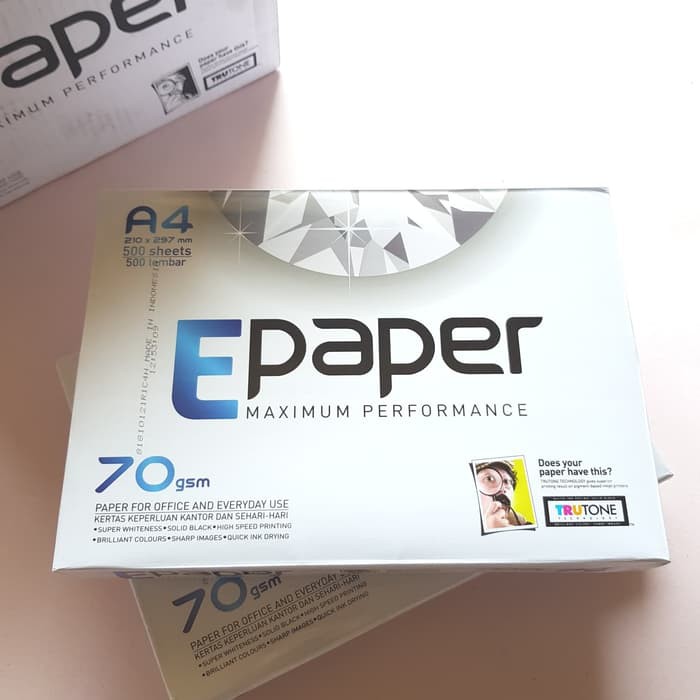 

Epaper 70g A4 kertas print kertas fotocopy epaper