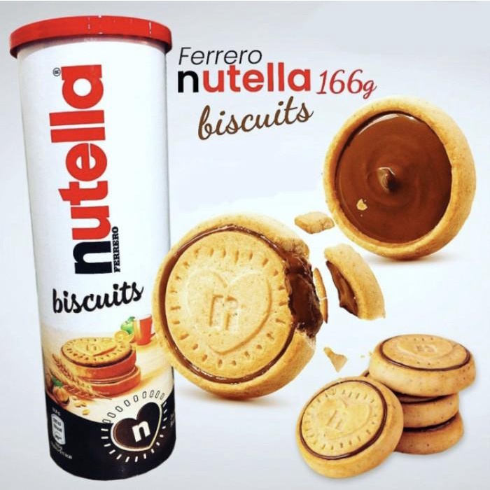 

Selai Ferrero Nutella Biscuit 166G Tube