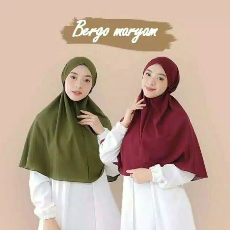 bergo/hijab/kerudung Maryam diamond creeb M