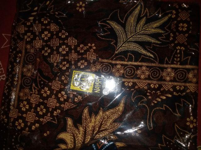 Kemeja Batik Hem Sogan Prada Halus Cendrawasih Kenongo Sekar Seno Blarak Nayshi Batik Jati Gugur