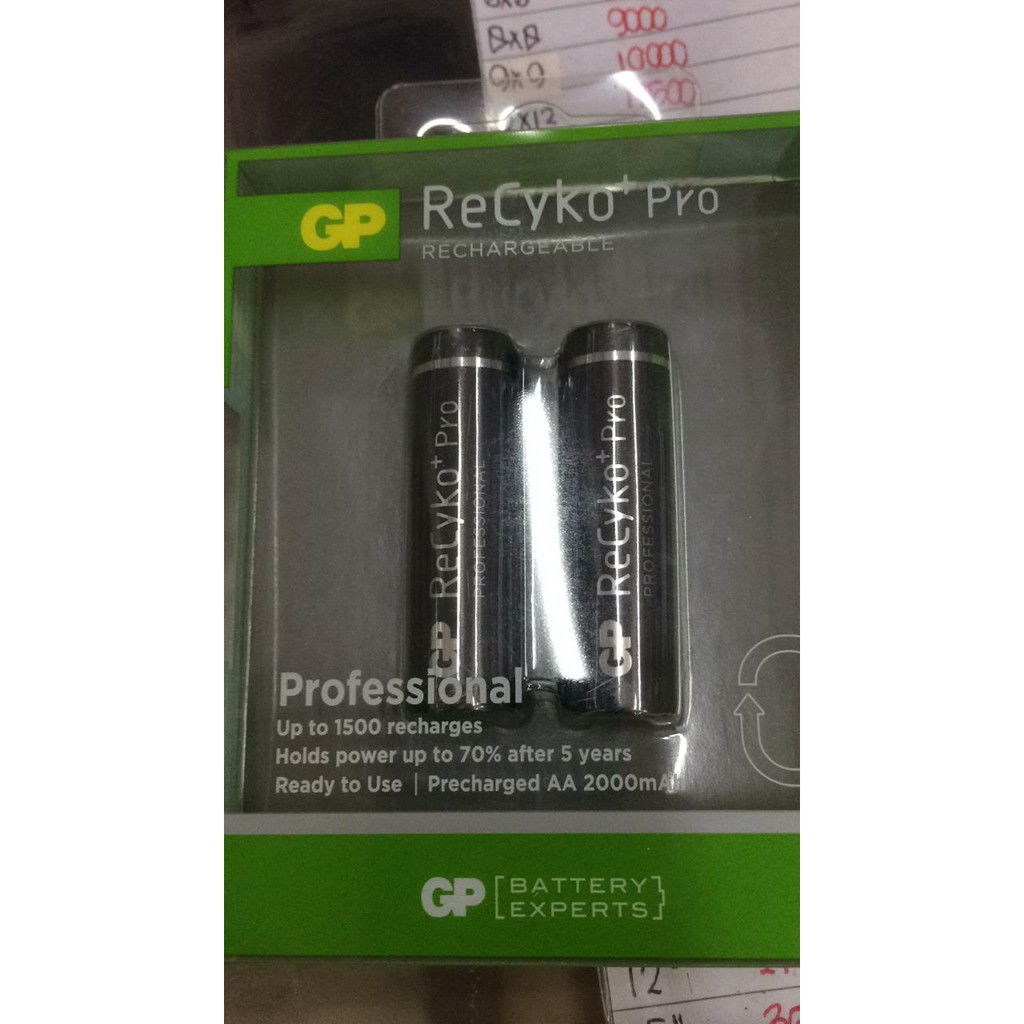 Baterai AA 2100mAh 1.2v Rechargeable GP ReCyko PRO isi 2 Pcs B278