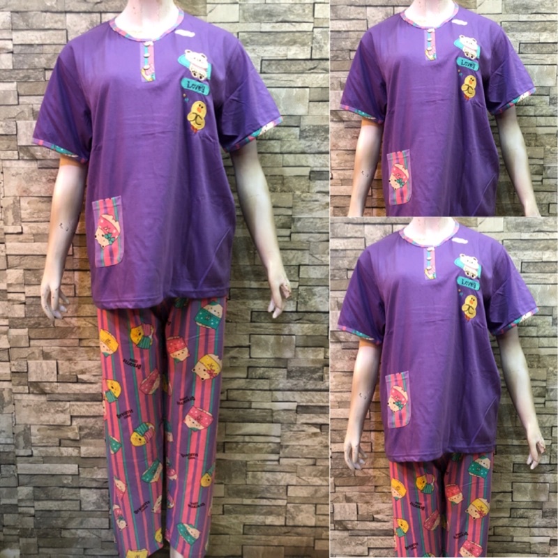 CP FOREVER MAMA SIZE | BAJU TIDUR | PIYAMA | COD-813 Ungu