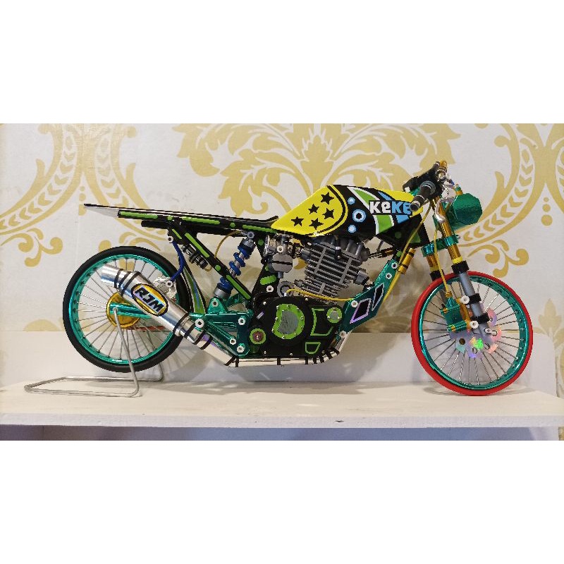 Miniatur honda herex gl cb tiger agos kotak